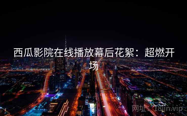 西瓜影院在线播放幕后花絮：超燃开场